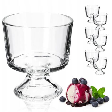 KADAX Eisbecher, 280 Milliliter Dessertschale aus hochqualitativem Glass