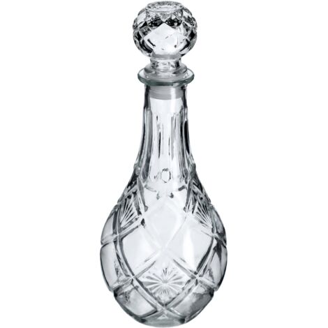 KADAX Elegante Decantador de Whisky para Hombres, Decantador de Vino Clásico con Diseño Único, Botella de Whisky como Regalo (0,8 L - 1 Pieza)