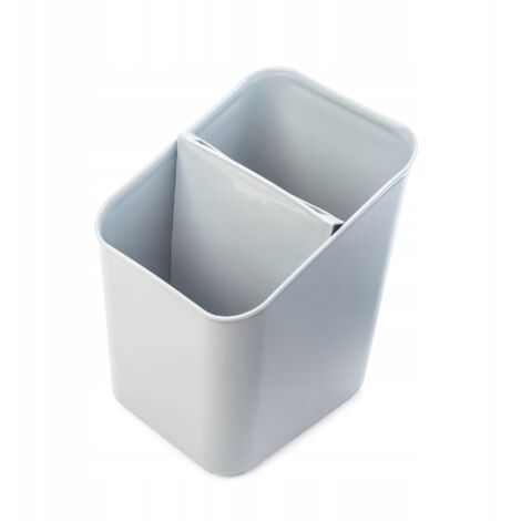 KADAX Escurridor de Cubiertos Organizador Recipiente de Cocina Plástico Gris