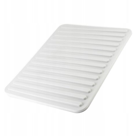 KADAX Escurridor de platos Estera de secado de silicona Blanco