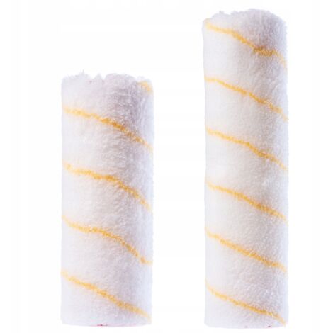 KADAX Farbwalze Set, Farbrolle, Weiß gestreift, 20 cm + 25 cm, 1 Stück