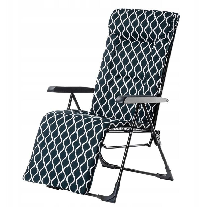Kadax - Fauteuil de Jardin, Transat de Plage avec Repose Pieds