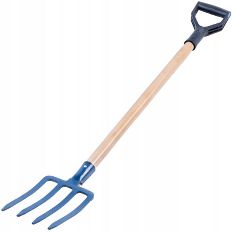 KADAX Fourche à Creuser 4 Dents Jardin Pour Foin Compost Solide 130cm