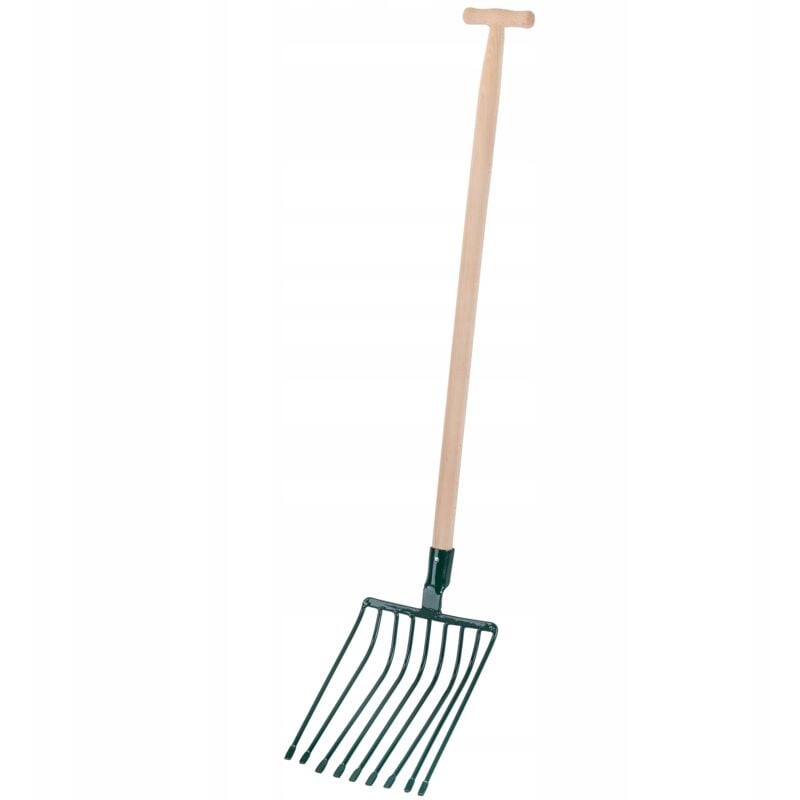 KADAX Fourche Pignon 9 Dents Pour Pierres, Décombres, Métal Jardin 131cm