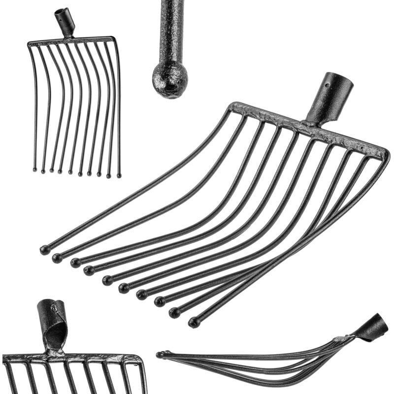 Kadax - Fourchette à pomme de terre 10 dents Jardin Commercial Métal Sans manche