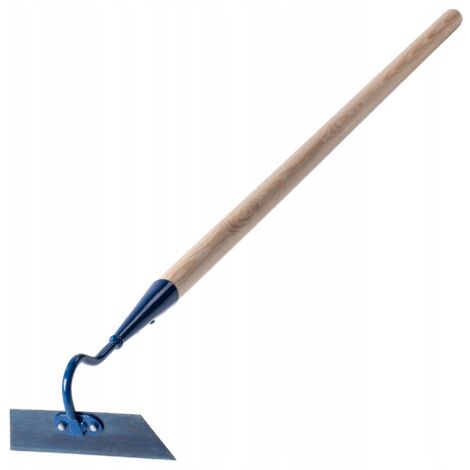 KADAX Fregona de jardín de Metal con Mango de Madera - Fregona para aflojar, airear y desherbar la Tierra - (Ancho: 16 cm, Forma Trapezoidal)