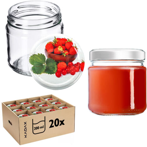 KADAX Glas Klara 200ml fi66 TO-210 Packung mit 20 Stück +