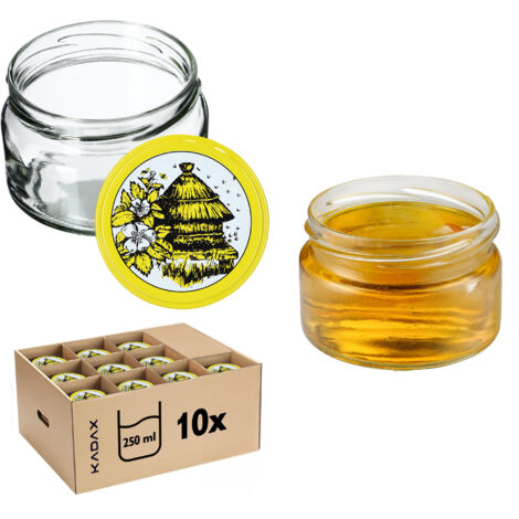 KADAX Glas Klara 250ml fi82 TO-250/1 Packung mit 10 Stück