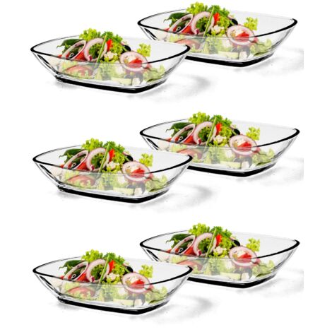 KADAX Glasschüssel, Salatschüssel, 230 ml, 6 Stück
