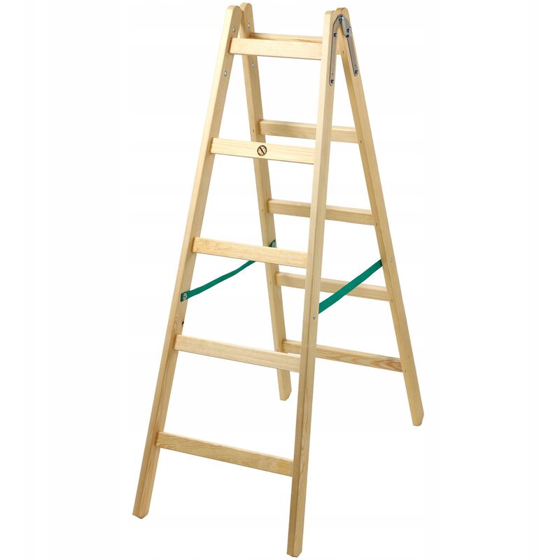 Kadax - Holzleiter, Bockleiter Bis 150 Kg, Klappbare Malerleiter, 5 Stufen