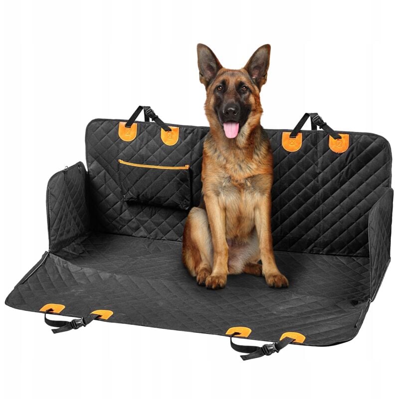 Housse de siège de voiture pour chien avec ceintures de protection à fermeture éclair - Kadax