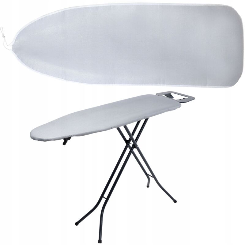 Kadax - Housse Table à Repasser 140x50cm Coton Résistant Gris