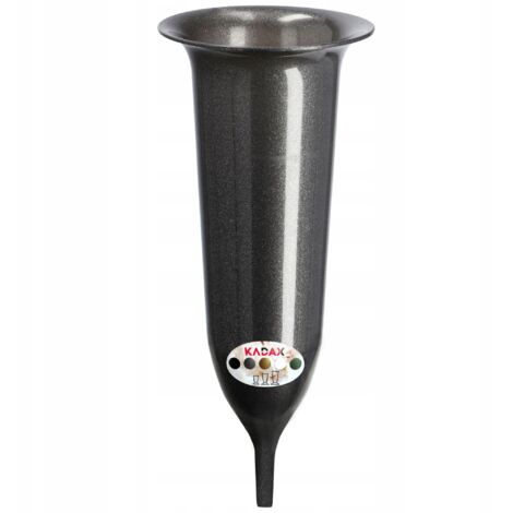 KADAX Jarrón Botella para Lápida de Cementerio 23 cm Lápida para Flores Grafito