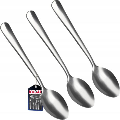 KADAX Juego de 3 cucharas para té y café, cuchara de acero