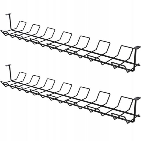 KADAX Kabelkanal waagerecht aus Stahl, 72,5 x 16,5 x 8,7 cm, Kabelabdeckung, schraubbarer Kabelhalte