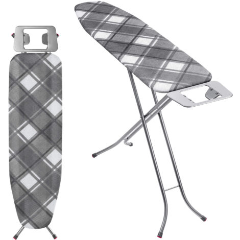 KADAX Klappbares Bügelbrett, 114x34cm Dampfbügelbrett mit Metallnetz