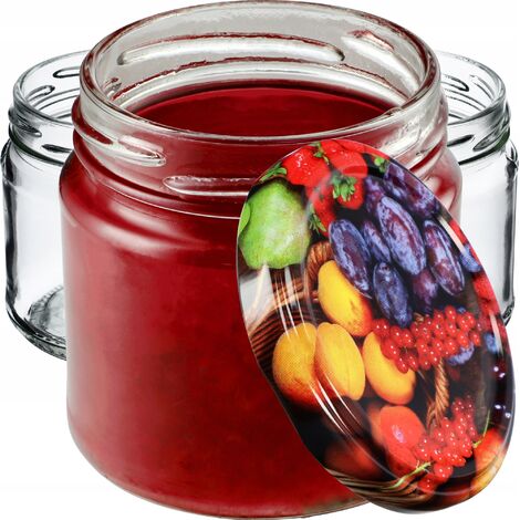 KADAX Kleine Einmachgläser 200 ml, Marmeladengläser, fi66 mm, Minigläser für Honig und Gewürze, Luft