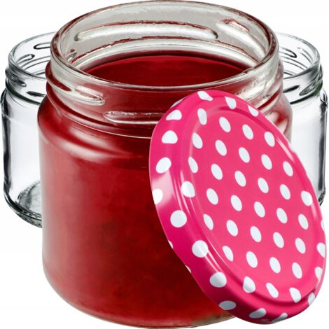 KADAX Kleine Einmachgläser 200 ml, Marmeladengläser, fi66 mm, Minigläser für Honig und Gewürze, Luft