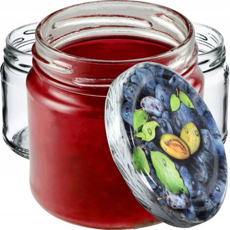 KADAX Kleine Einmachgläser 200 ml, Marmeladengläser mit Deckel, fi66 mm, Minigläser für Honig und Ge