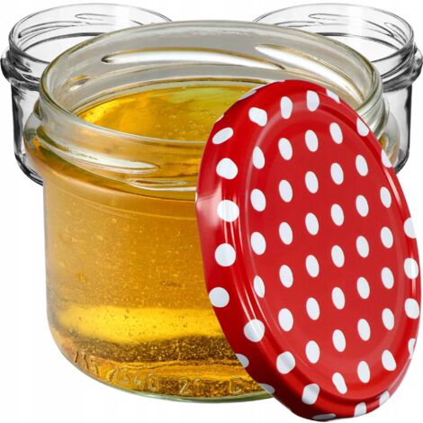 KADAX kleine Einmachgläser 235 ml, Gläser fi82, Minigläser für Honig und Ge-würze, Marmeladengläser