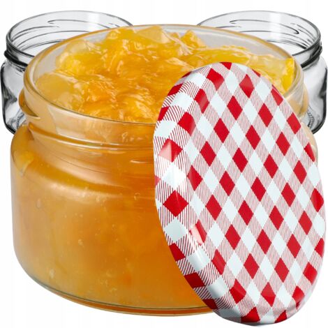 KADAX kleine Einmachgläser 250 ml, Marmeladengläser mit Deckel, Luftdichte Gläschen zum Verschenken,