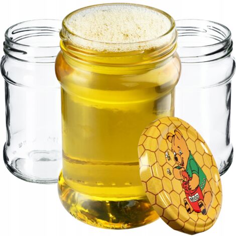 KADAX kleine Einmachgläser 315 ml, fi66, Gläser für Honig, Marmeladengläser mit Deckel, Luftdichte G