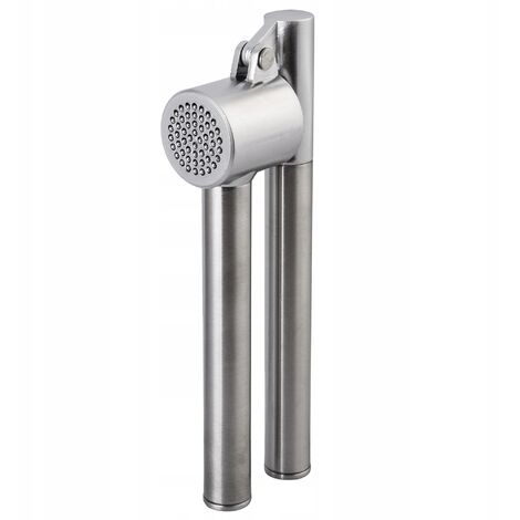 KADAX Knoblauchpresse, Garlic Press aus Edelstahl, ergonomischer Griff, Silber