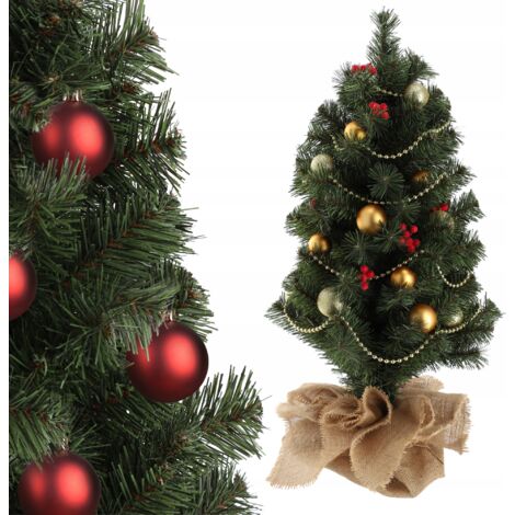 KADAX Künstlicher Weihnachtsbaum 80cm, klein Tannenbaum mit 105 Zweige, 80cm