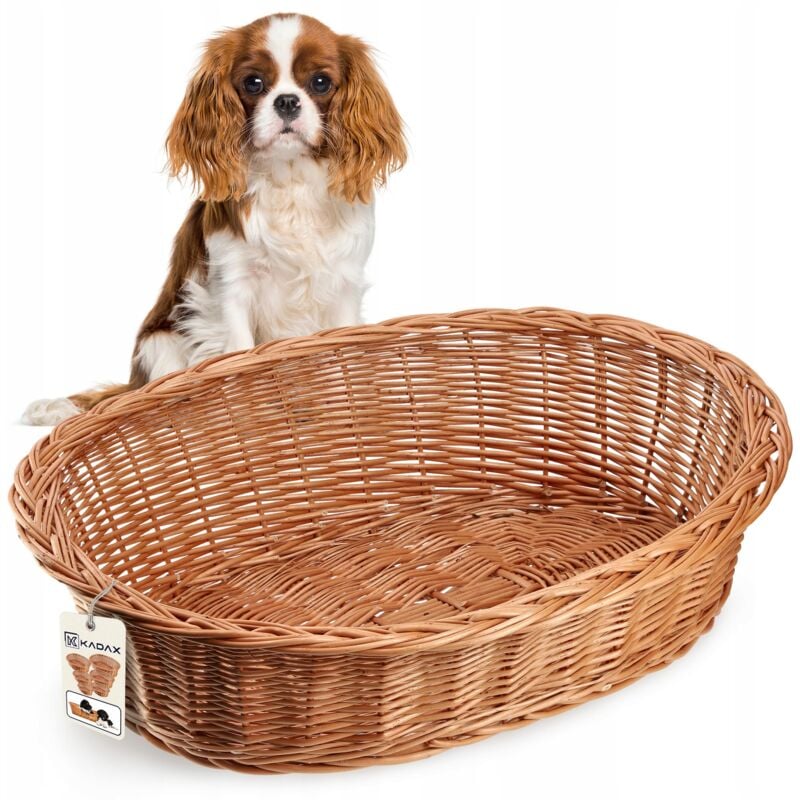 Kadax - Lit pour chien en osier 58 cm Osier s