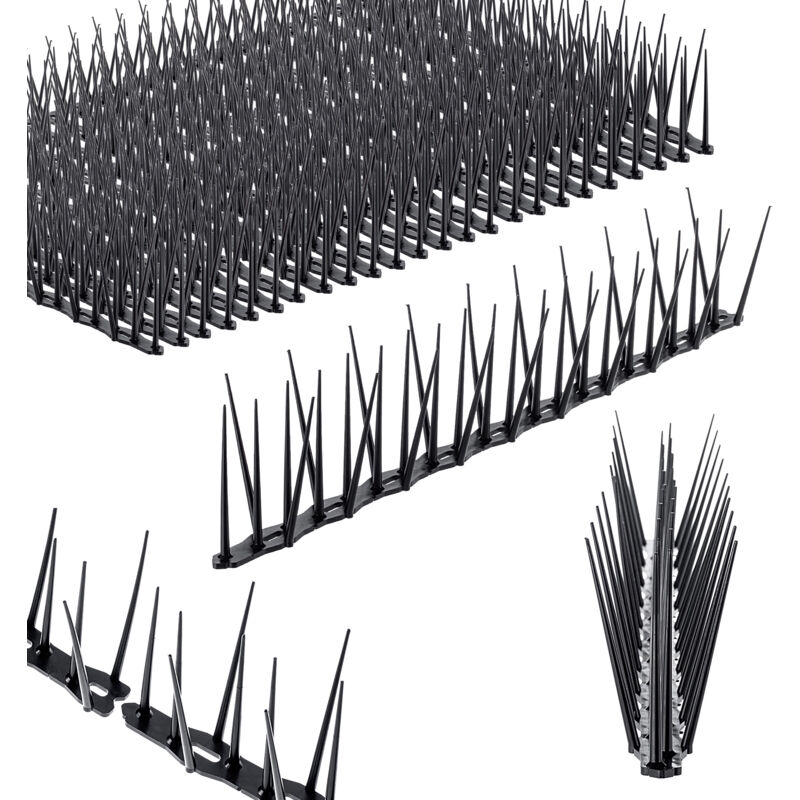 Kadax - Lot de 24 pigeons anti-oiseaux en plastique pour balcon, fenêtre, toit, jardin, répulsif contre les oiseaux, protection contre les pigeons,