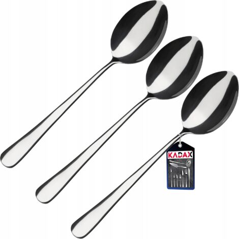 KADAX Lot de 3 cuillères de cuisine en acier inoxydable