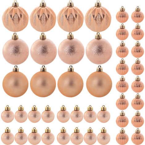 KADAX Lot de 44 boules 3/6cm GIF7726 cuivre mélange en