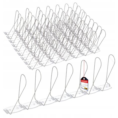 KADAX Lot de 9 déflecteurs d'oiseau en acier inoxydable et plastique 3 m