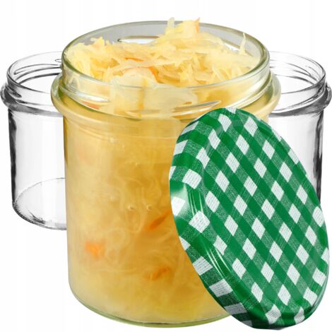 KADAX Marmeladengläser 350ml, fi82 mm, Einmachgläser mit Schraubdeckel, Honiggläser, Einweckgläser,