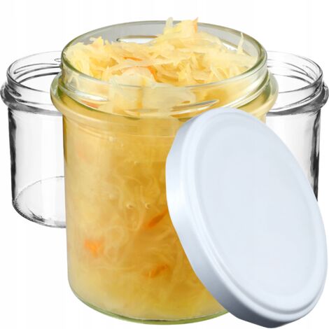 KADAX Marmeladengläser 350ml, fi82 mm, Einmachgläser mit Schraubdeckel, Honiggläser, Einweckgläser,