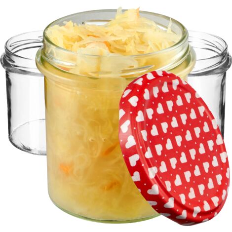 KADAX Marmeladengläser 350ml, fi82 mm, Einmachgläser mit Schraubdeckel, Honiggläser, Einweckgläser,