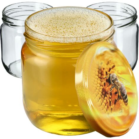 KADAX Marmeladengläser 425ml, Einmachgläser mit Schraubdeckel, Gläser mit Schraubverschluss, Einweck
