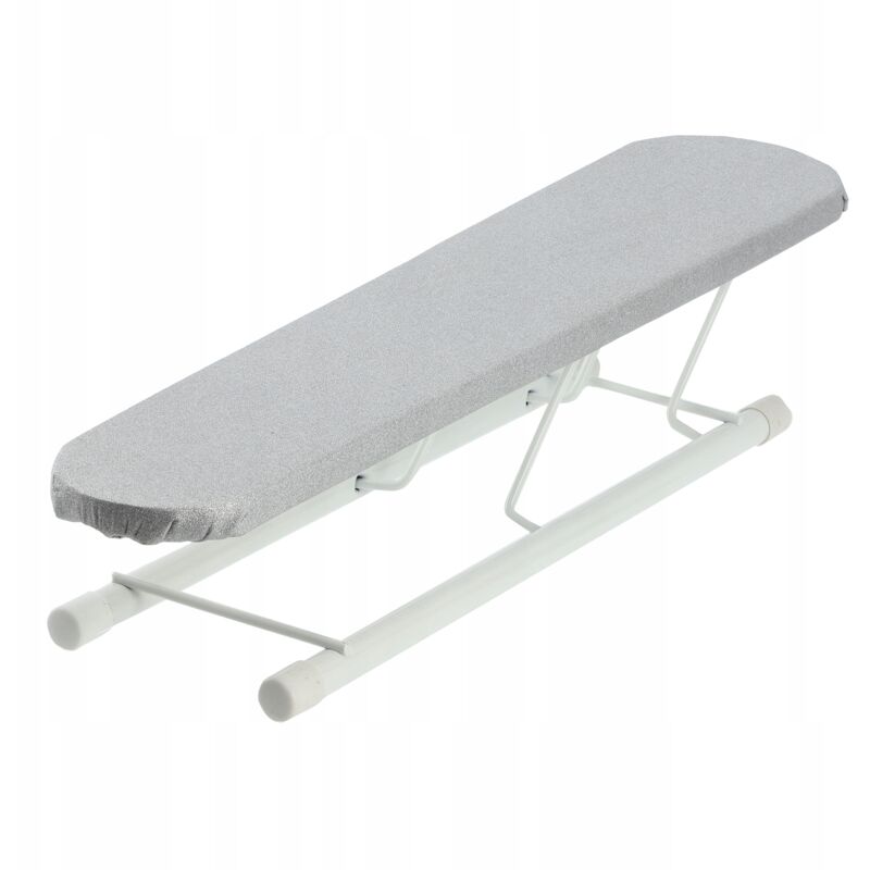 Mini planche à repasser pour manches et manchettes, 50 x 11 cm, planche à repasser avec housse décorative, planche à repasser pliable (gris) - Kadax