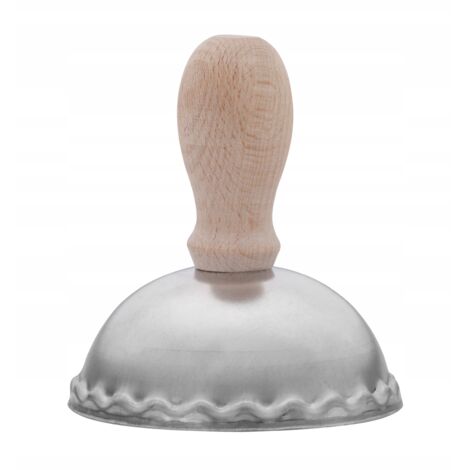KADAX Molde para Masa - 6,8 x 6,8 x 7,7 cm - Acero Premium - Molde Rodillo - para Empanadas, Pasta y Tortellini (Acero)