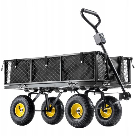 KADAX Netzgartenwagen, 120L, Schwarz