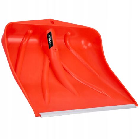 KADAX Orangefarbene Schneeschaufel, Schneeschaufel ohne Stiel, 1, 46.5 cm