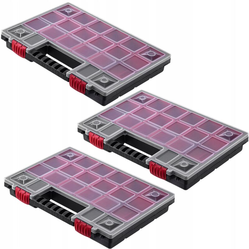 Kadax - Organisateur Atelier Conteneur 18 Tiroirs 3 pcs