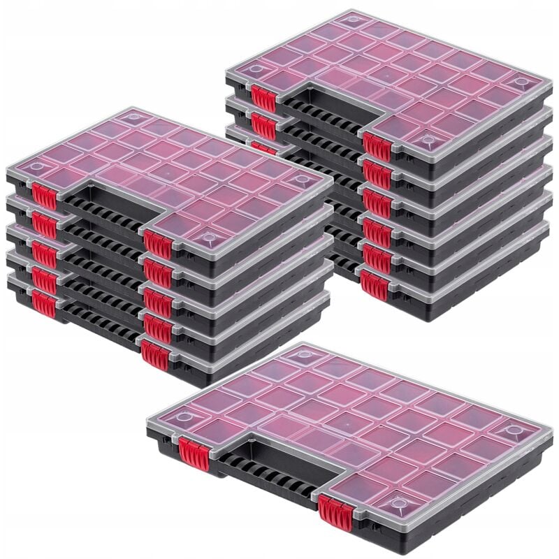 Kadax - Organisateur Atelier Conteneur 21 Tiroirs 12 pcs