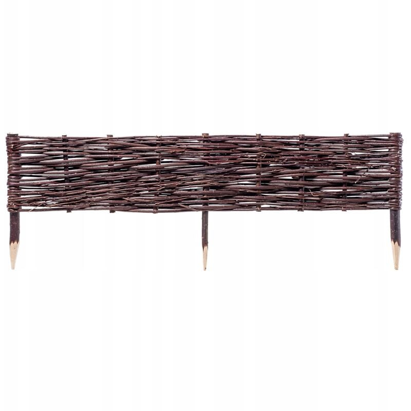 Kadax - Palissades en Osier Naturel pour Jardin, Clôtures Décoratives pour Délimiter, Orner et Sublimer Votre Espace Exterieur (100 x 20 cm, 1 Pièce)