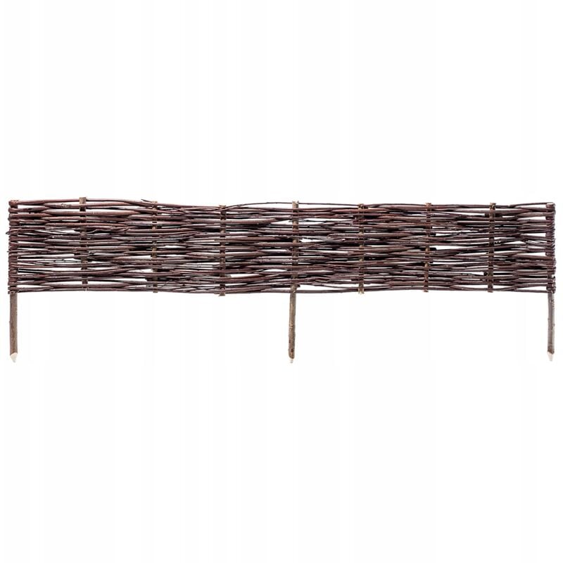 Kadax - Palissades en Osier Naturel pour Jardin, Clôtures Décoratives pour Délimiter, Orner et Sublimer Votre Espace Exterieur (120 x 20 cm,1 Pièce)