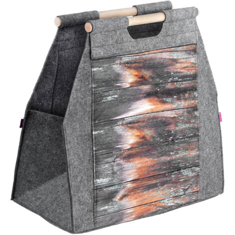 KADAX Panier à sacs pour support à bois de chauffage