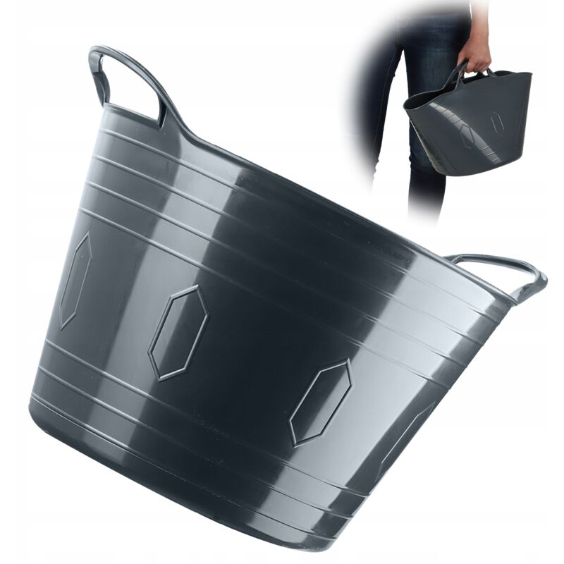 Kadax - Panier Flexible Bac à Linge Universel Bassin 15L Gris