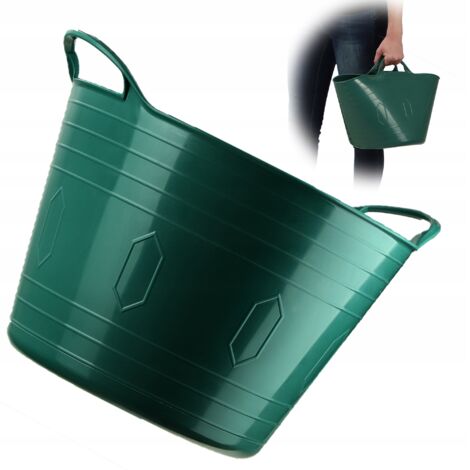 KADAX Panier Flexible Bac à Linge Universel Bassin 15L vert