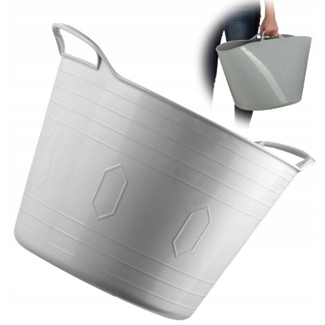 KADAX Panier Flexible Bac à Linge Universel Bassin 42L Gris