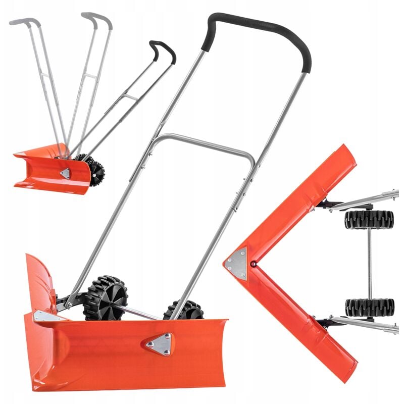 Kadax - Pelle à Neige Souffleuse à Neige Grattoir Sur Roues Forte 77cm